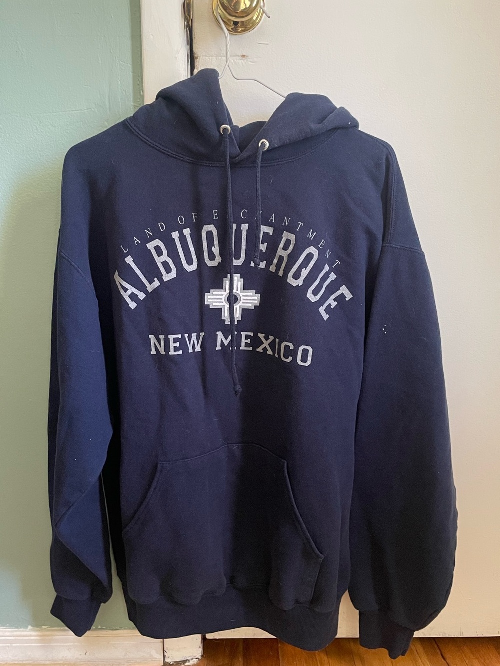 Navy Albuquerque New Mexico Hoodie